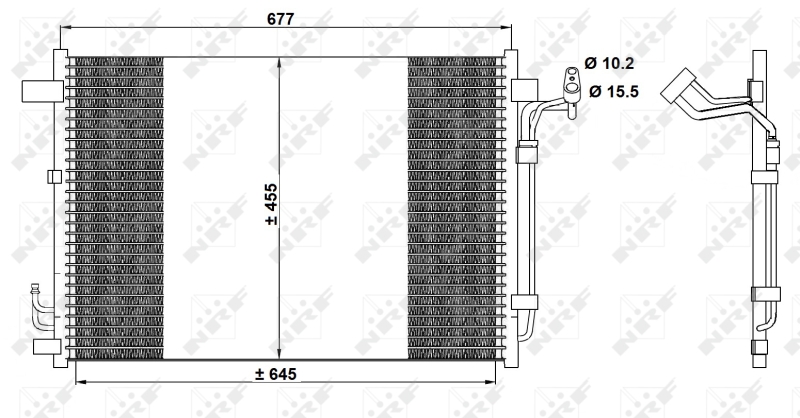 NRF Airco condensor 350094