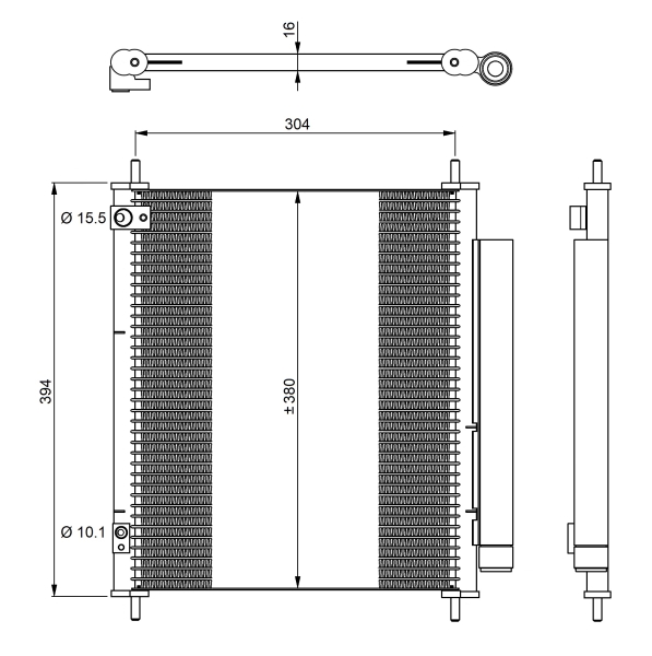 NRF Airco condensor 350326