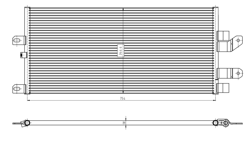 NRF Airco condensor 350389