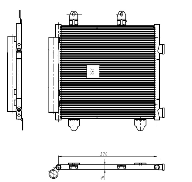 NRF Airco condensor 350445