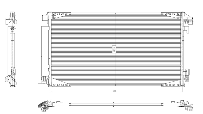 NRF Airco condensor 350455