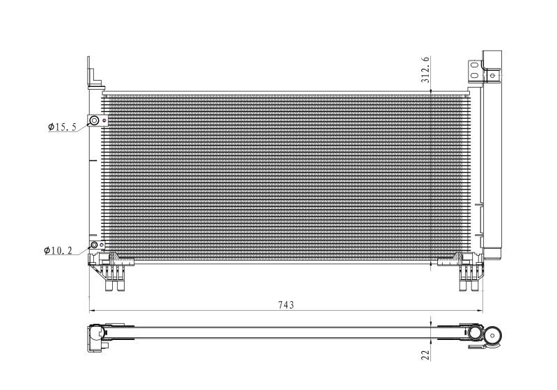 NRF Airco condensor 350466