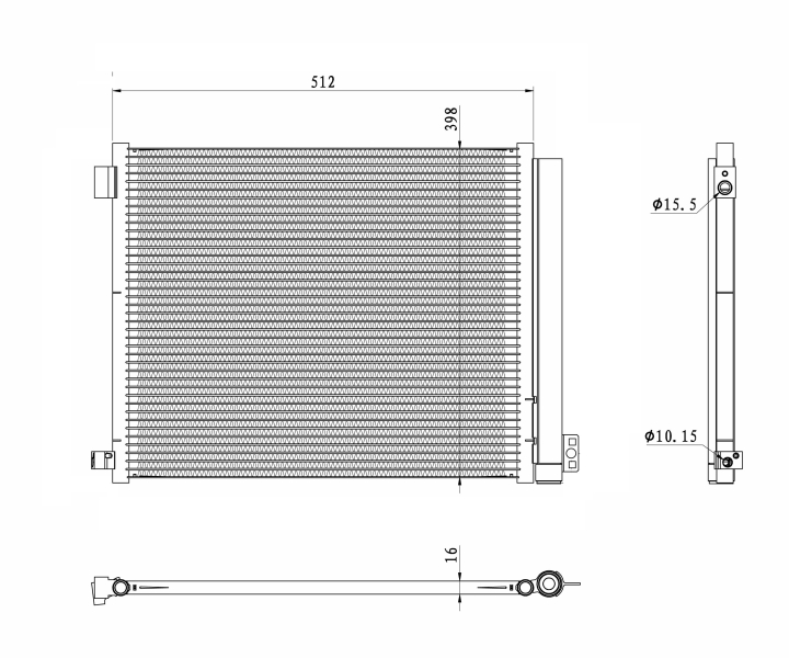 NRF Airco condensor 350469