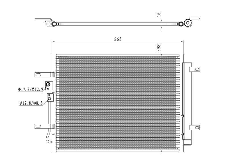 NRF Airco condensor 350471