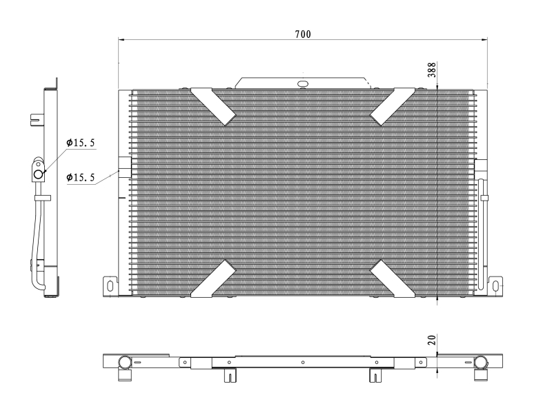 NRF Airco condensor 350489