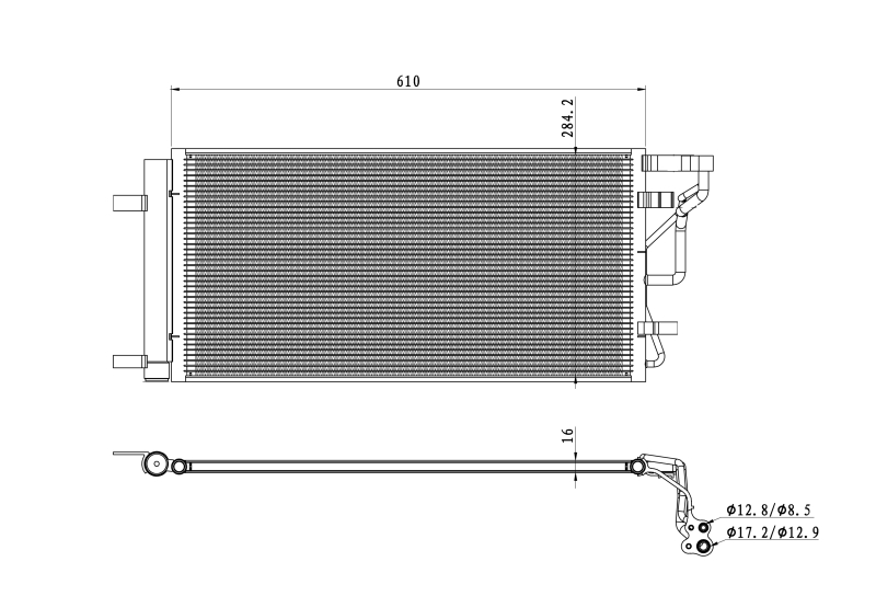 NRF Airco condensor 350491