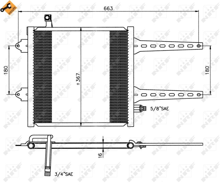 NRF Airco condensor 35049