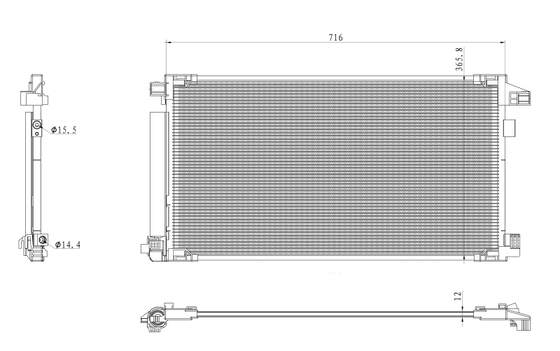 NRF Airco condensor 350500