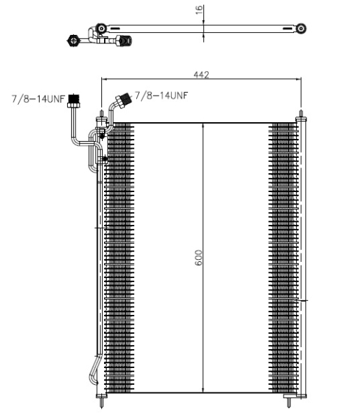 NRF Airco condensor 350503