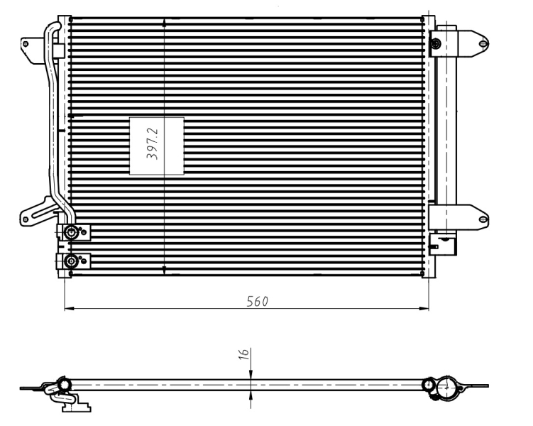 NRF Airco condensor 350507