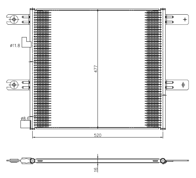 NRF Airco condensor 350508