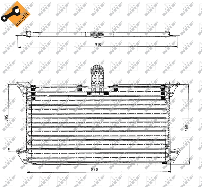 NRF Airco condensor 35061