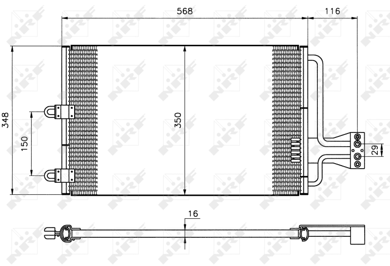 NRF Airco condensor 35149