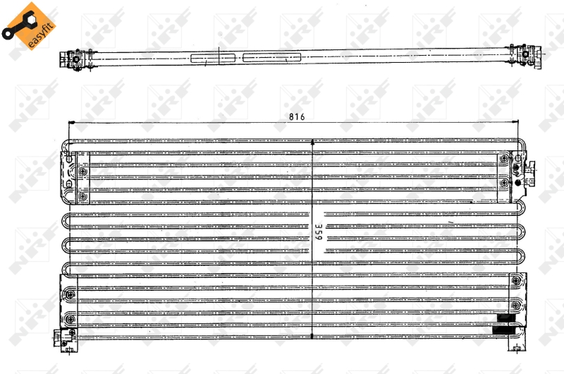 NRF Airco condensor 35154