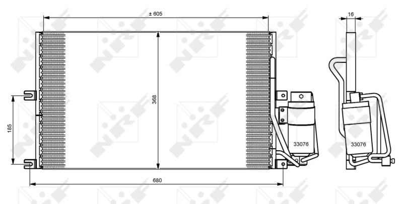 NRF Airco condensor 35183