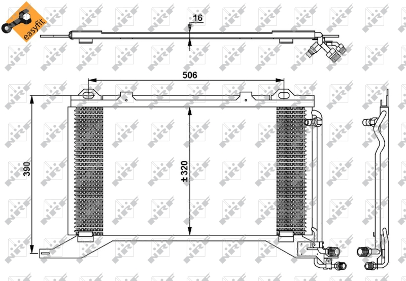 NRF Airco condensor 35245