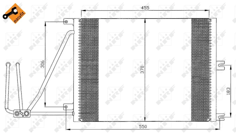 NRF Airco condensor 35292