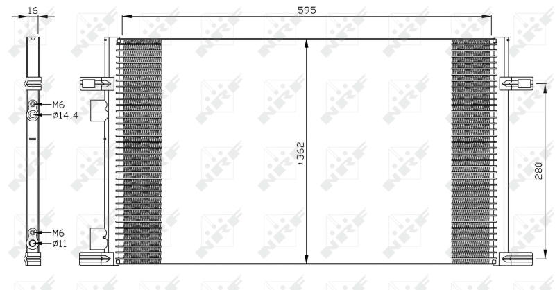 NRF Airco condensor 35298