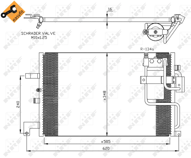 NRF Airco condensor 35299