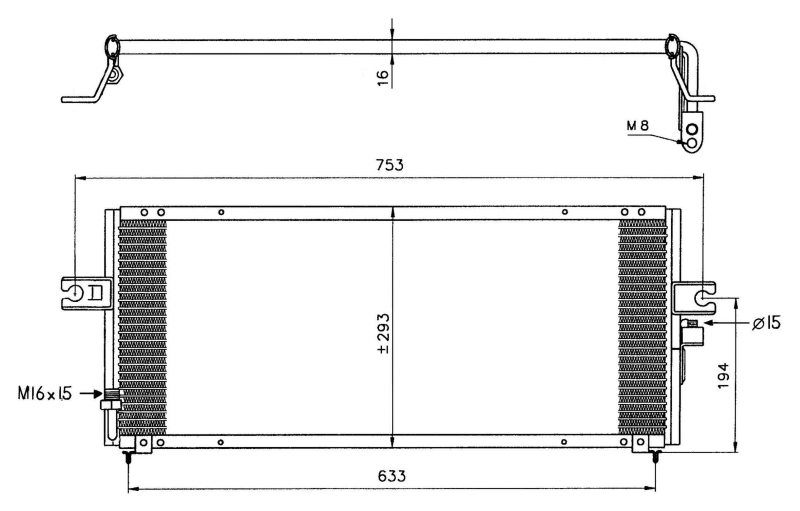 NRF Airco condensor 35331