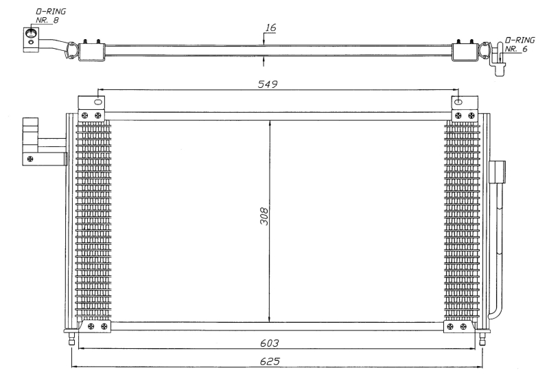 NRF Airco condensor 35341