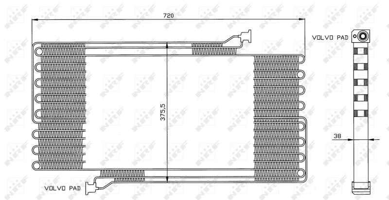 NRF Airco condensor 35472