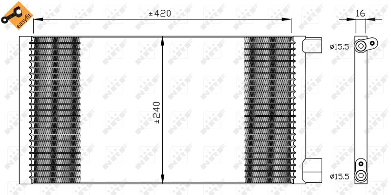 NRF Airco condensor 35487