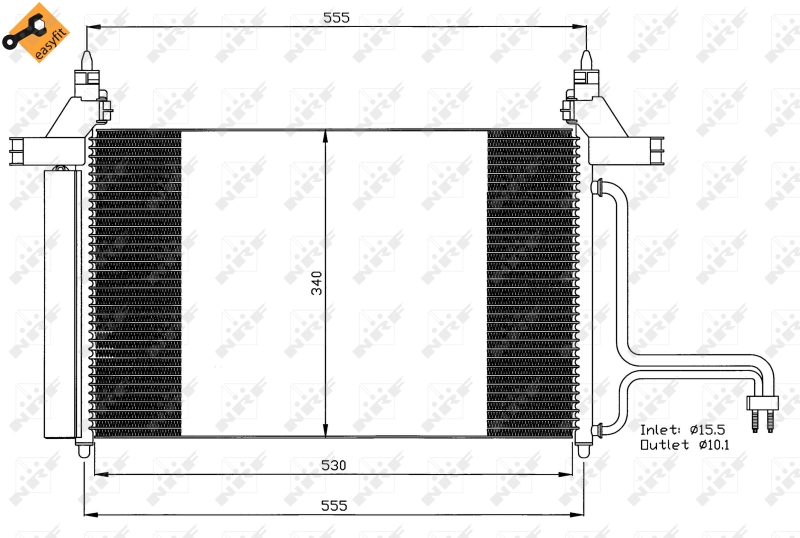 NRF Airco condensor 35495