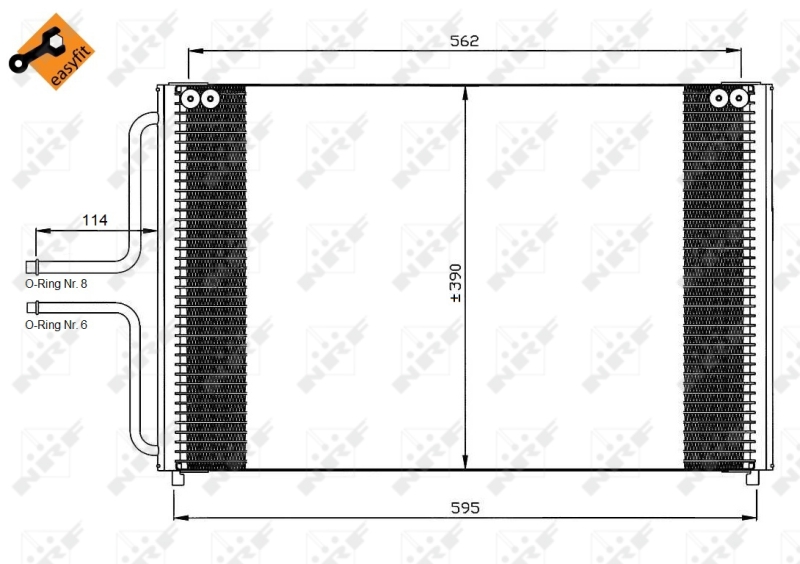 NRF Airco condensor 35533