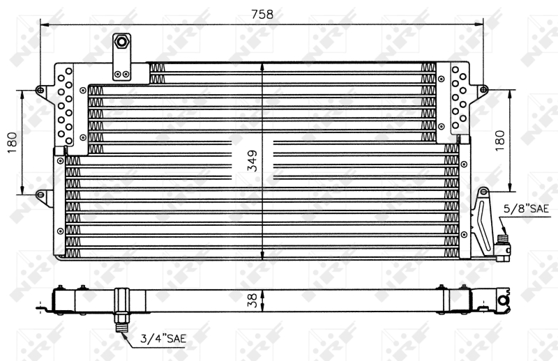 NRF Airco condensor 35534