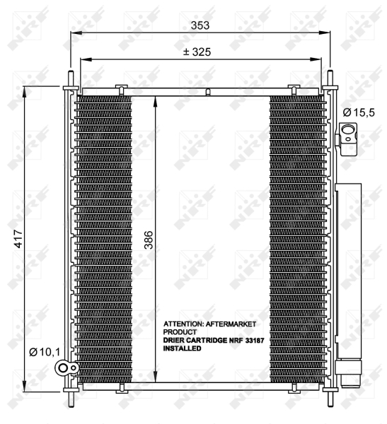 NRF Airco condensor 35562