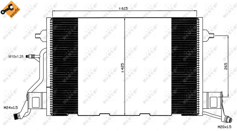 NRF Airco condensor 35564