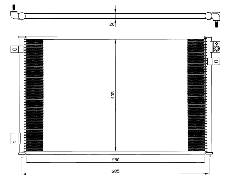 NRF Airco condensor 35567