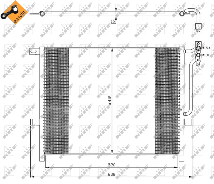 NRF Airco condensor 35589