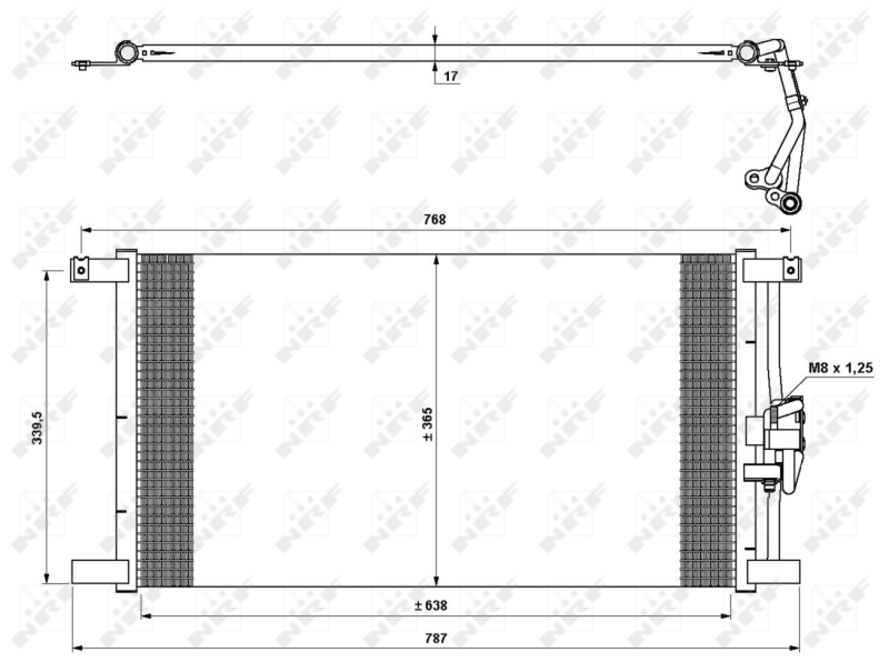 NRF Airco condensor 35640