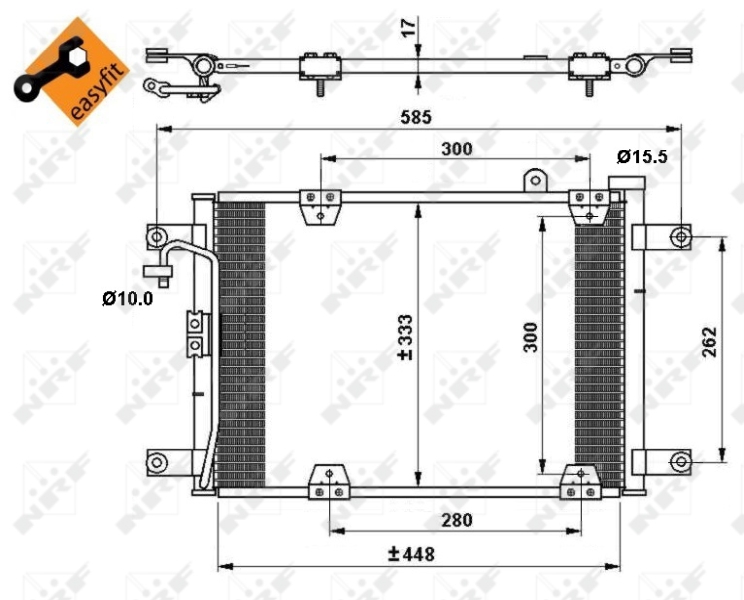 NRF Airco condensor 35768