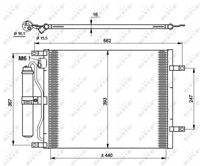 NRF Airco condensor 35784