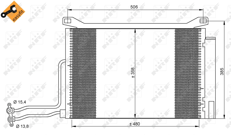 NRF Airco condensor 35787