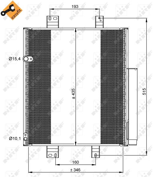 NRF Airco condensor 35853