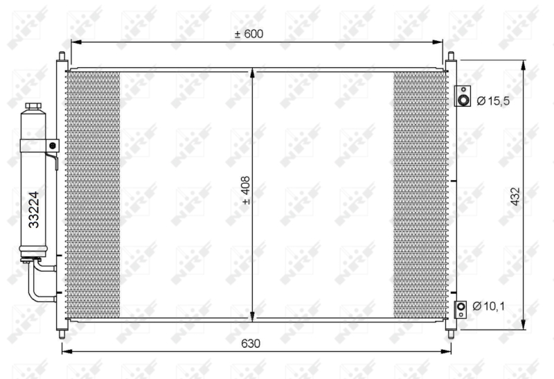 NRF Airco condensor 35873