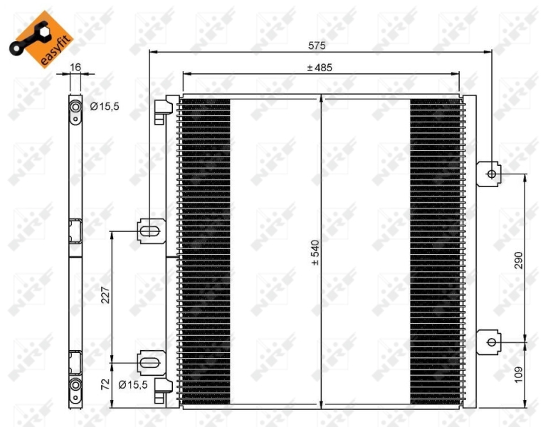 NRF Airco condensor 35901