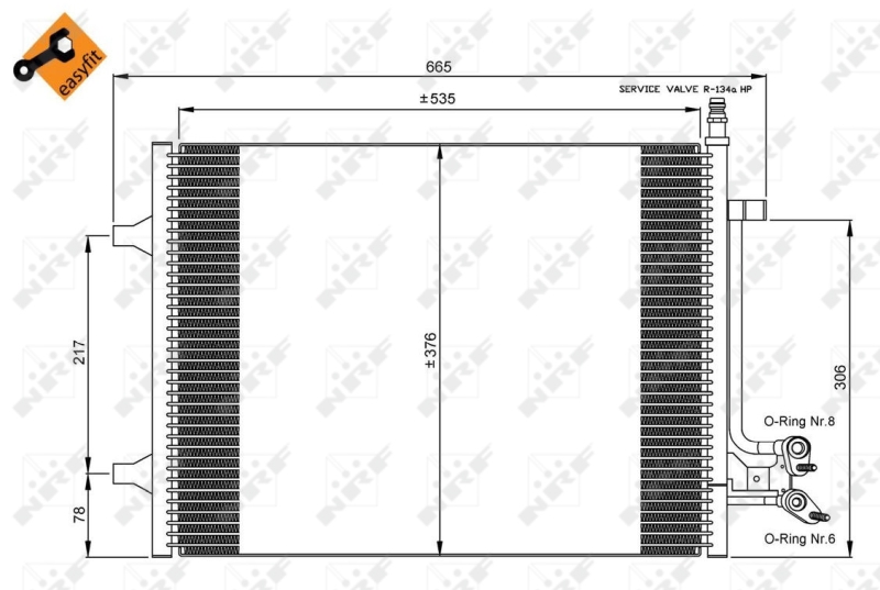 NRF Airco condensor 35904