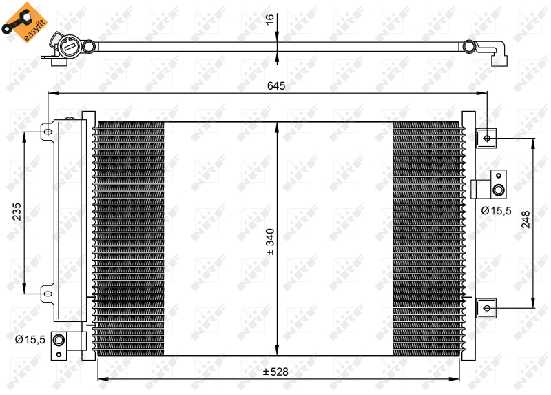 NRF Airco condensor 35942