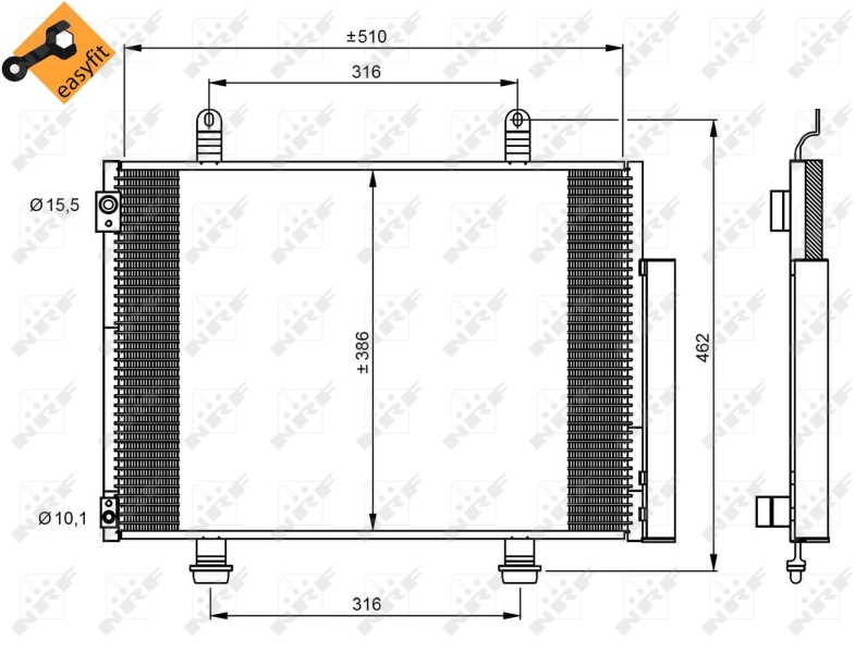 NRF Airco condensor 35944