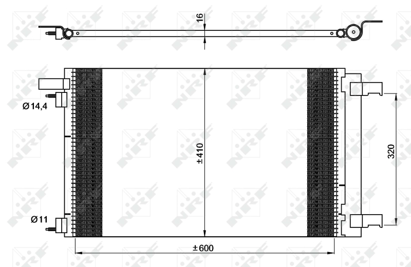 NRF Airco condensor 35948