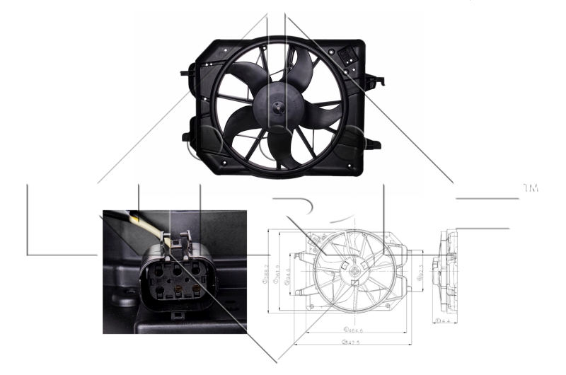 NRF Ventilatorwiel-motorkoeling 47021