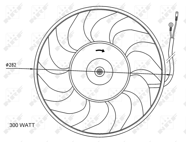 NRF Ventilatorwiel-motorkoeling 47072