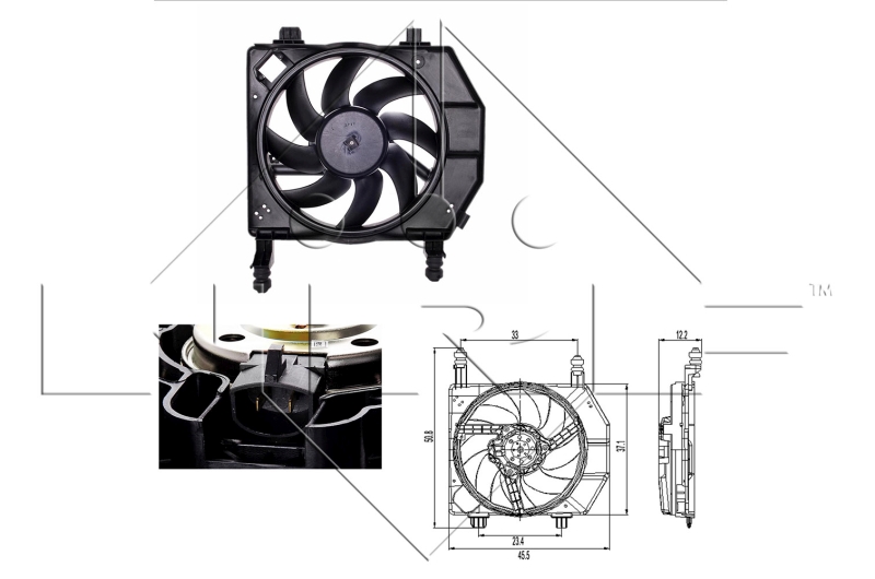 NRF Ventilatorwiel-motorkoeling 47261