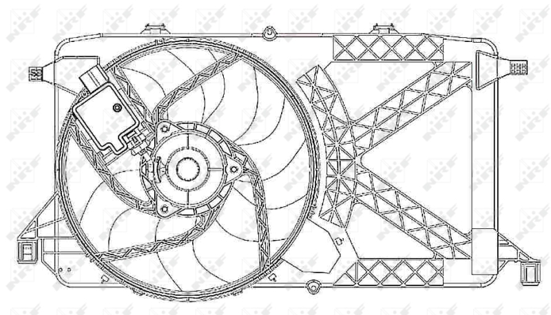 NRF Ventilatorwiel-motorkoeling 47264