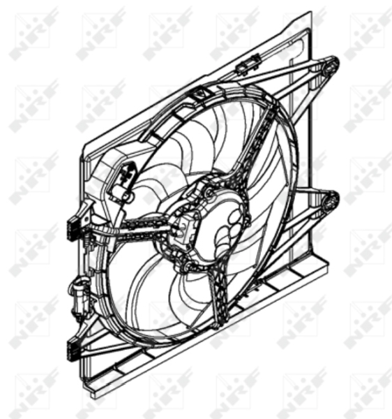 NRF Ventilatorwiel-motorkoeling 47598